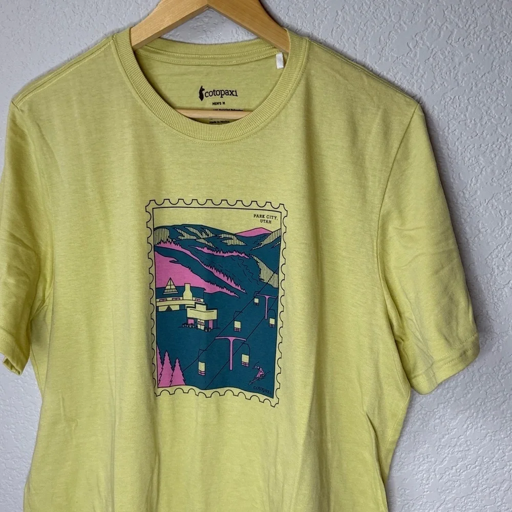 Cotopaxi Men's T Shirt Utah Yellow Size Medium - Picture 3 of 7